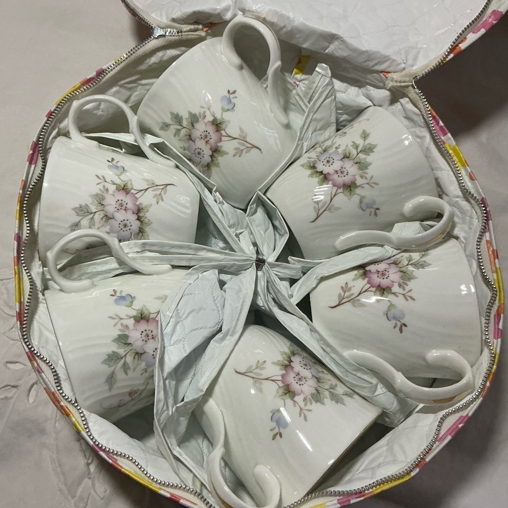 Vintage SADLER Wellington Fine Bone China Coffee Mug - Set of 6